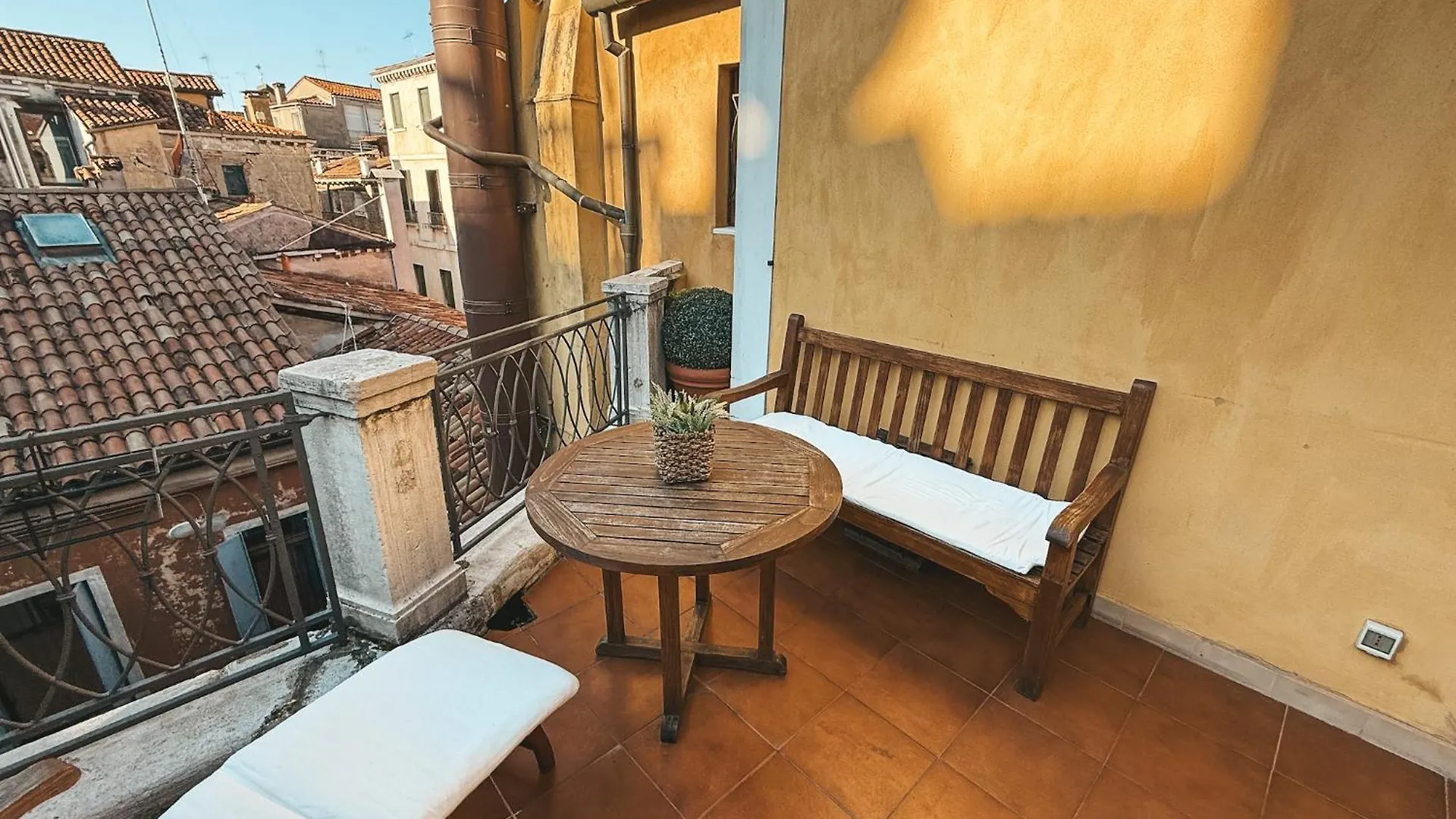 Attic Terrace San Mark Square View Venice Italy